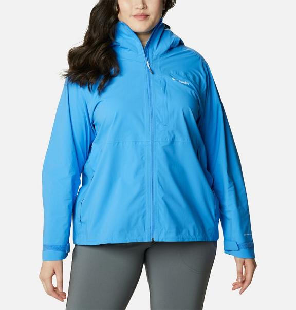 Columbia Womens Rain Jacket Sale UK - Omni-Tech Jackets Blue UK-30036